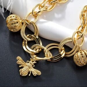 Bees & Pumpkins Chunky Bracelet